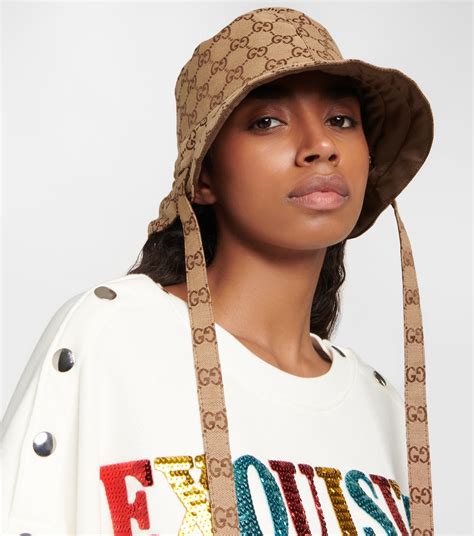 gucci gg pattern hat|who made gucci bucket hat.